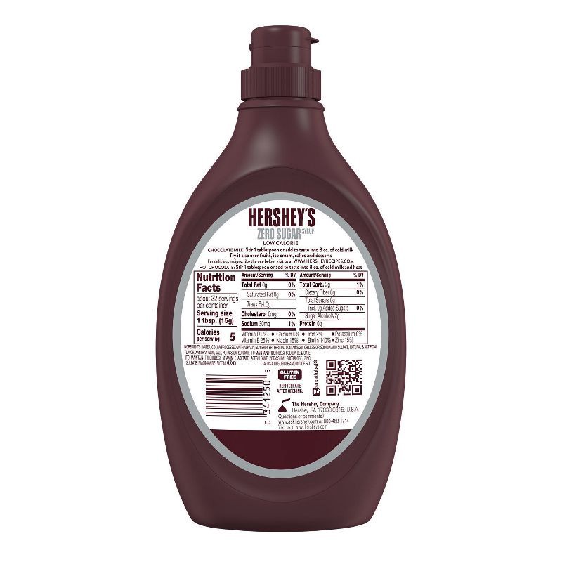 slide 2 of 7, Hershey's Sugar Free Chocolate Syrup - 17.5oz, 17.5 oz