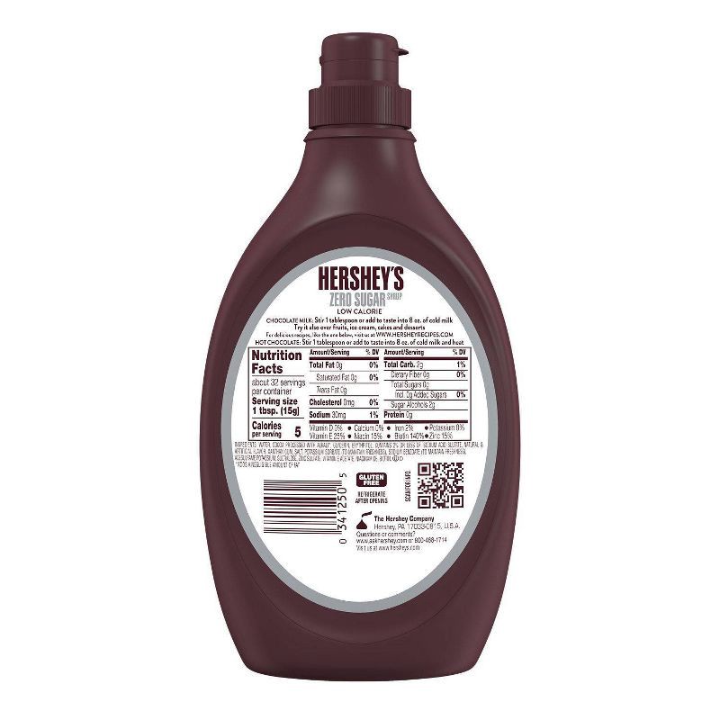 slide 4 of 7, Hershey's Sugar Free Chocolate Syrup - 17.5oz, 17.5 oz