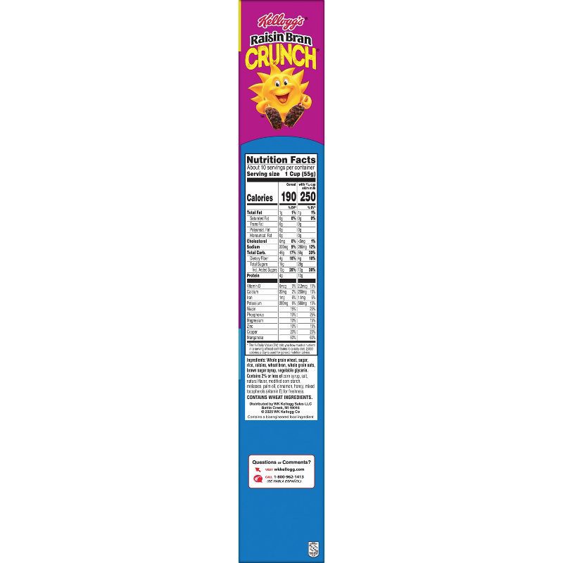 slide 12 of 17, Kellogg's Raisin Bran Crunch Cereal - 20.7oz, 20.7 oz