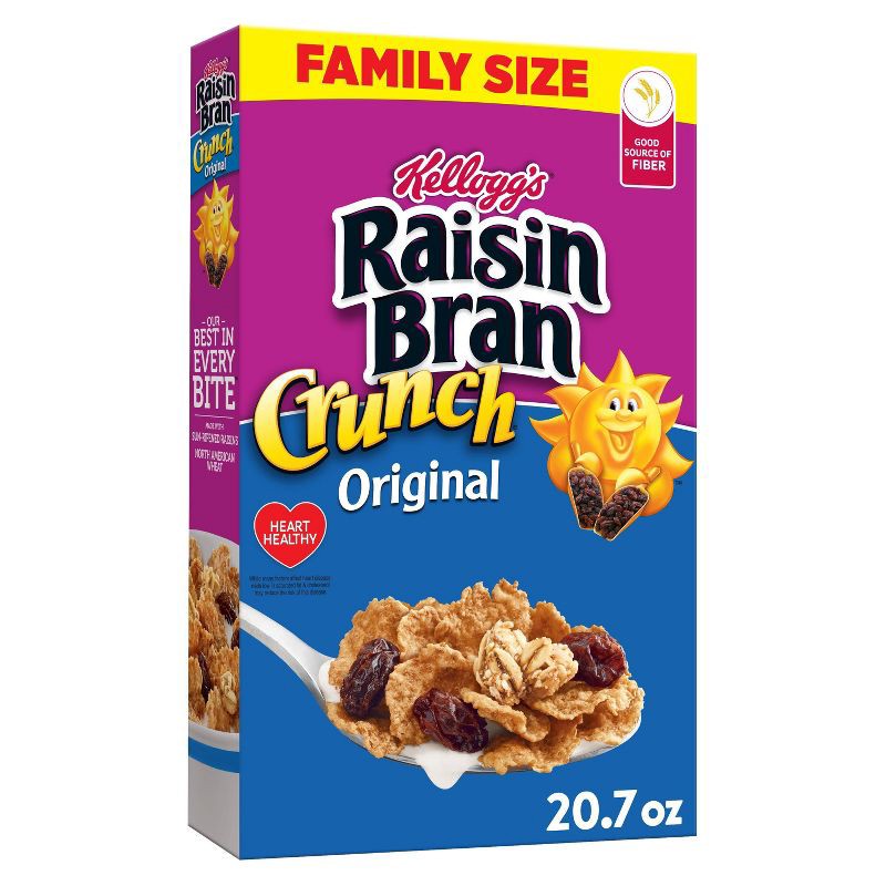 slide 1 of 14, Kellogg's Raisin Bran Crunch Cereal - 20.7oz, 20.7 oz