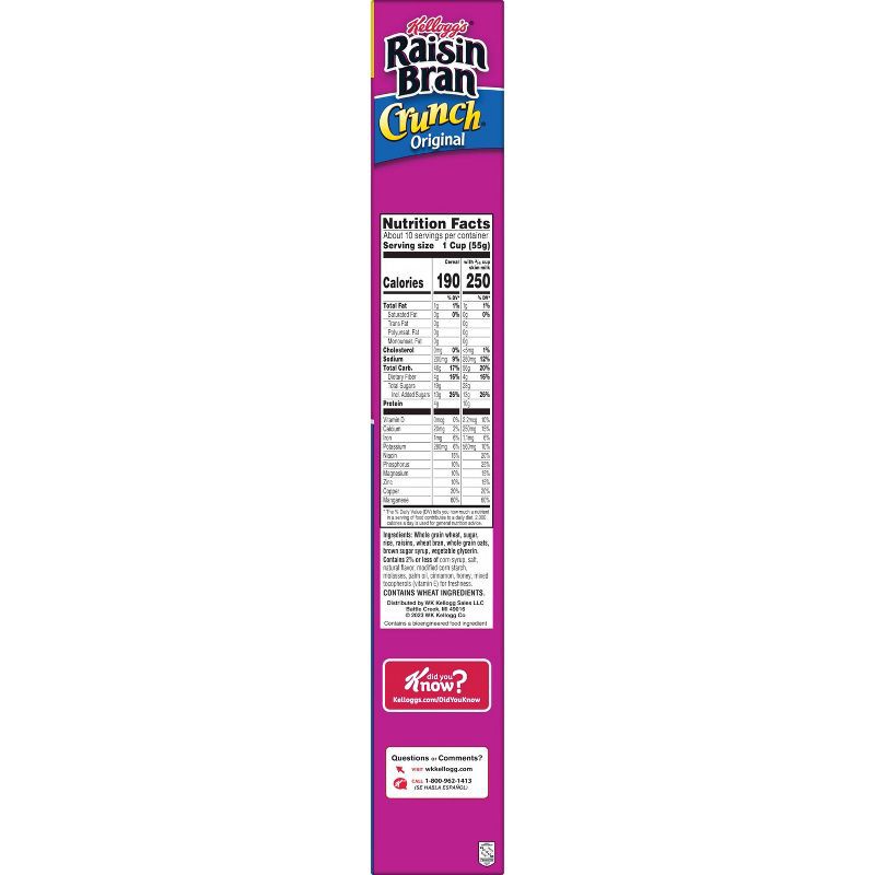 slide 7 of 14, Kellogg's Raisin Bran Crunch Cereal - 20.7oz, 20.7 oz