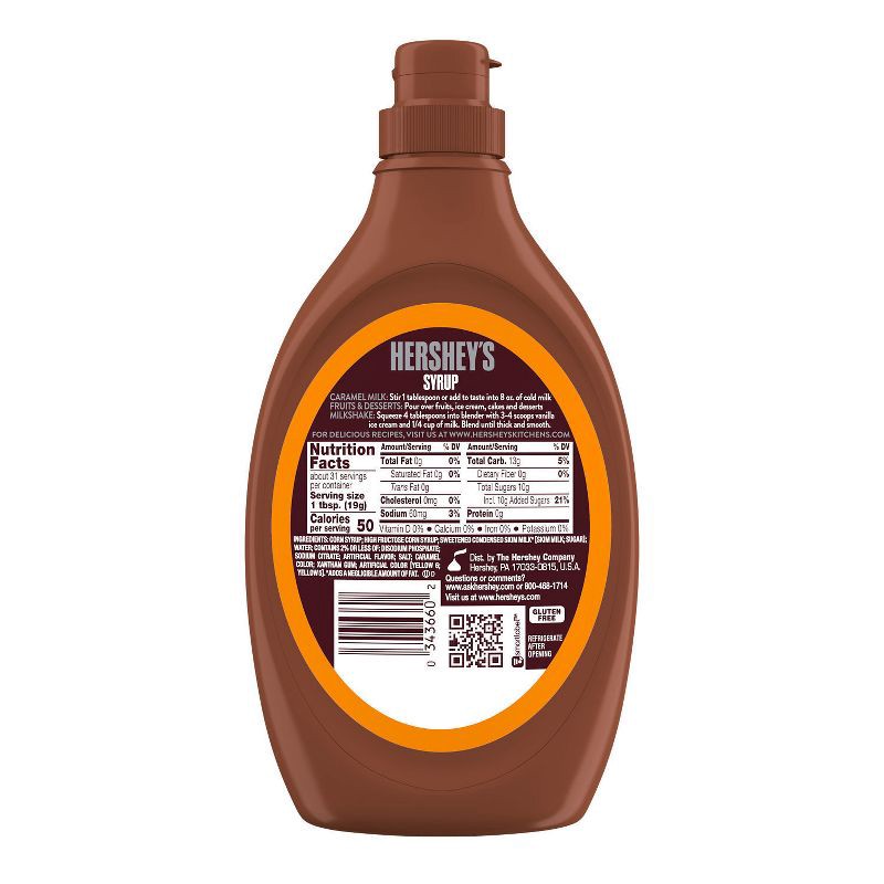 slide 3 of 6, Hershey's Caramel Syrup - 22oz, 22 oz