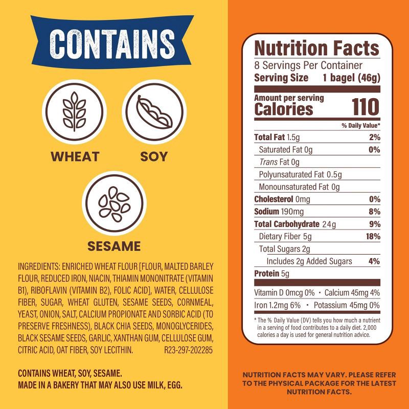 slide 2 of 10, Thomas' Everything Bagel Thins - 13oz/8ct, 8 ct; 13 oz