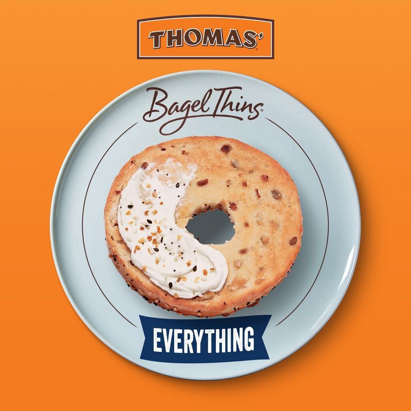 slide 4 of 10, Thomas' Everything Bagel Thins - 13oz/8ct, 8 ct; 13 oz