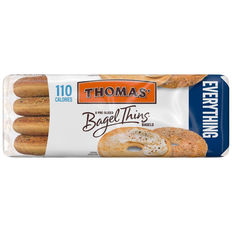 slide 5 of 10, Thomas' Everything Bagel Thins - 13oz/8ct, 8 ct; 13 oz