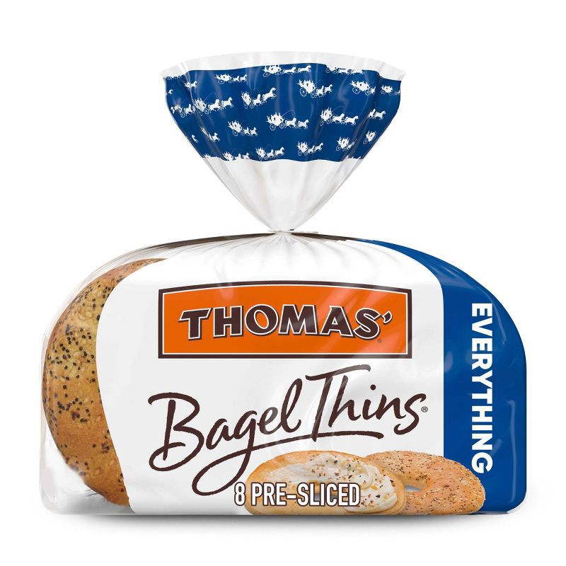 slide 1 of 10, Thomas' Everything Bagel Thins - 13oz/8ct, 8 ct; 13 oz