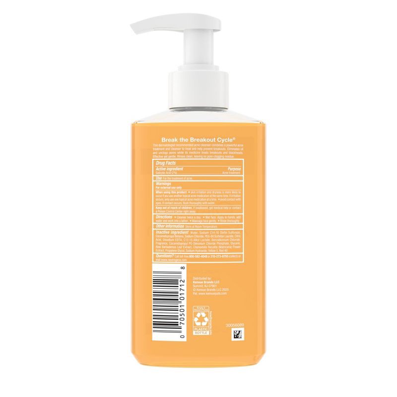 slide 2 of 9, Neutrogena Oil-Free Salicylic Acid Acne Fighting Face Wash - 9.1oz, 9.1 oz