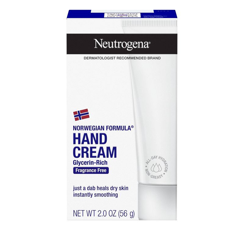 slide 2 of 9, Neutrogena Norwegian Formula Hand Cream for Dry and Rough Hands - Fragrance Free - 2oz, 2 oz