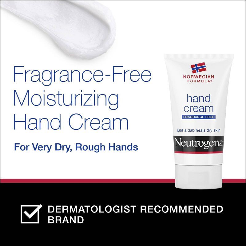 slide 3 of 9, Neutrogena Norwegian Formula Hand Cream for Dry and Rough Hands - Fragrance Free - 2oz, 2 oz
