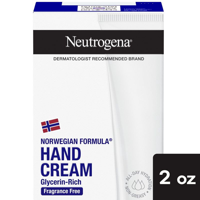 slide 9 of 9, Neutrogena Norwegian Formula Hand Cream for Dry and Rough Hands - Fragrance Free - 2oz, 2 oz