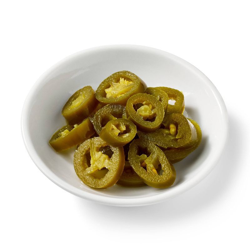 slide 2 of 4, Hot Sliced Jalapeno - 12oz - Market Pantry™, 12 oz