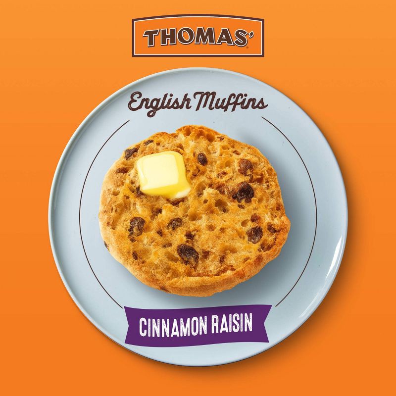 slide 3 of 11, Thomas' Cinnamon Raisin English Muffins - 13oz/6ct, 6 ct; 13 oz