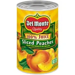 Del Monte Yellow Cling Peach Slices in 100% Real Fruit Juice 15oz