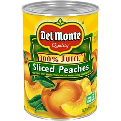 Del Monte Yellow Cling Peach Slices in 100% Real Fruit Juice 15oz