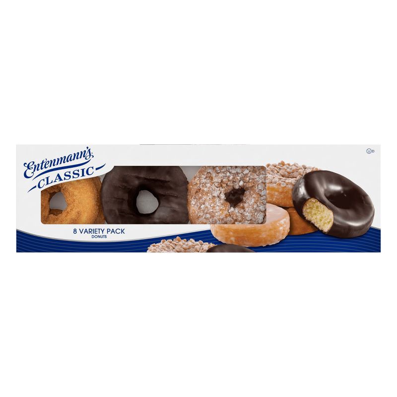 slide 9 of 10, Entenmann's Classic Variety Donuts - 15oz/8ct, 8 ct; 15 oz