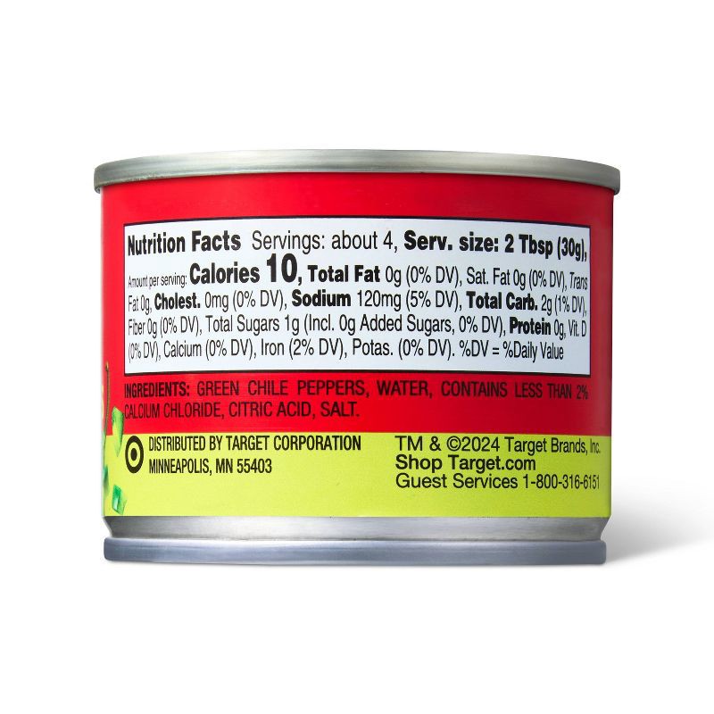 slide 2 of 3, Mild Diced Green Chiles - 4oz - Market Pantry™, 4 oz