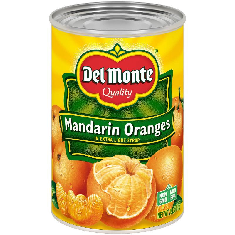 slide 1 of 3, Del Monte Mandarin Oranges in Light Syrup 15oz, 15 oz