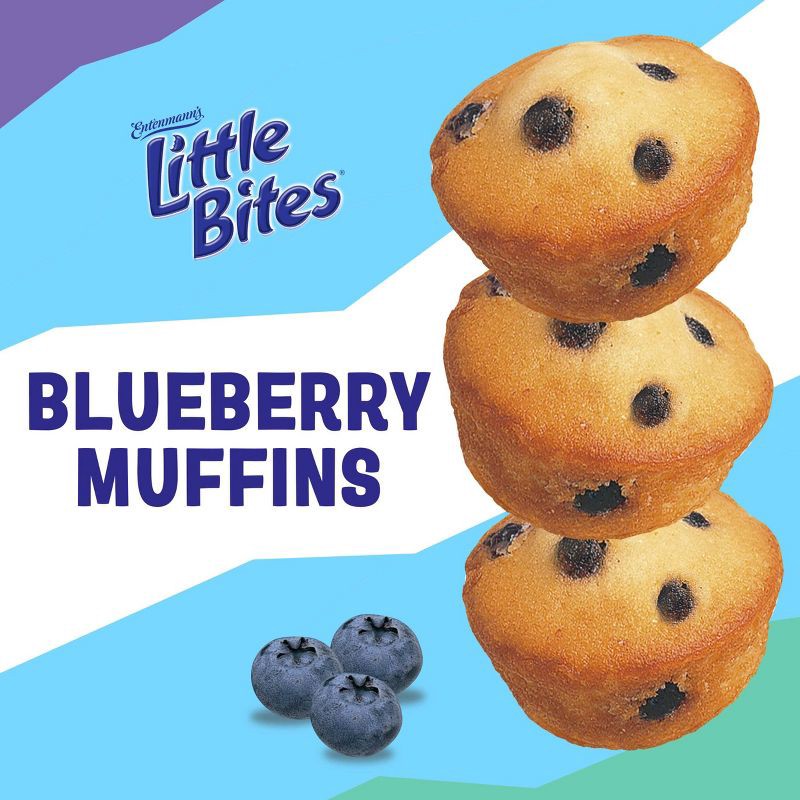 slide 4 of 9, Entenmann's Little Bites Blueberry Muffins - 8.25oz/5ct, 8.25 oz, 5 ct