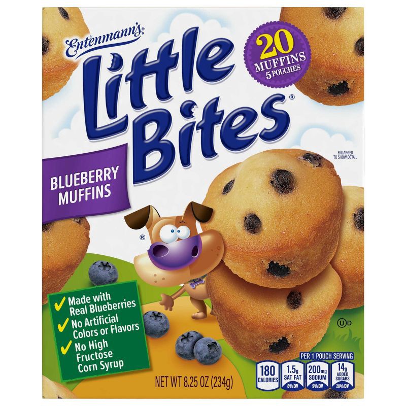 slide 8 of 9, Entenmann's Little Bites Blueberry Muffins - 8.25oz/5ct, 8.25 oz, 5 ct