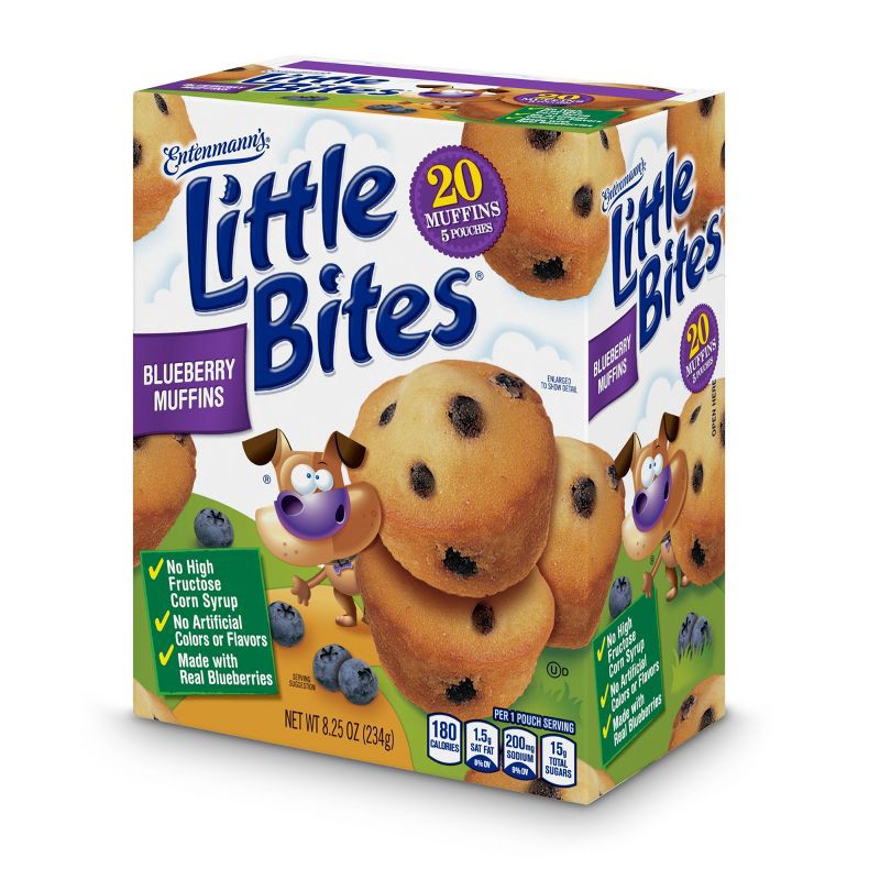 slide 9 of 9, Entenmann's Little Bites Blueberry Muffins - 8.25oz, 8.25 oz