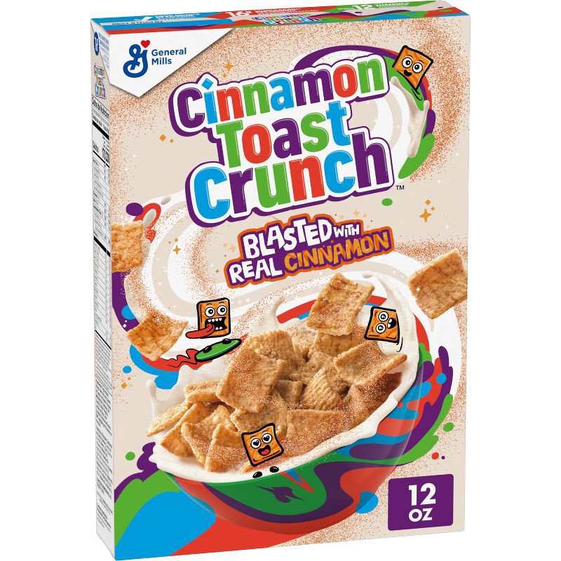 slide 1 of 9, Cinnamon Toast Crunch Breakfast Cereal - 12oz - General Mills, 12 oz