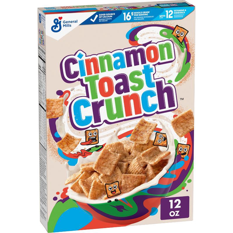 slide 1 of 8, Cinnamon Toast Crunch Breakfast Cereal - 12oz - General Mills, 12 oz