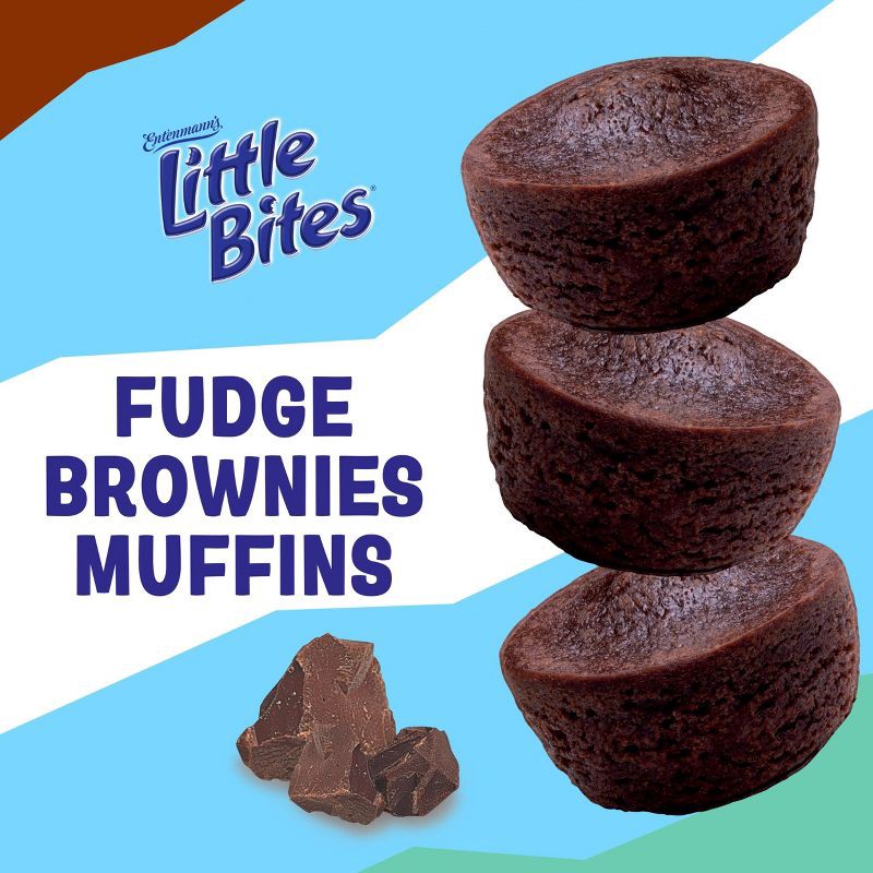 slide 3 of 10, Entenmann's Little Bites Fudge Brownie Muffins - 9.75oz/5ct, 9.75 oz, 5 ct