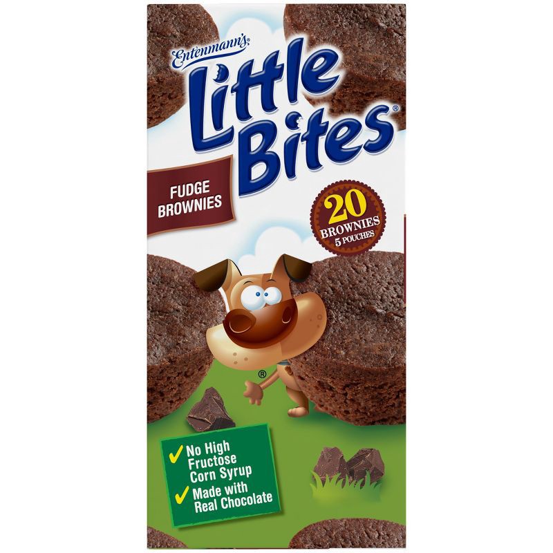 slide 9 of 10, Entenmann's Little Bites Fudge Brownie Muffins - 9.75oz/5ct, 9.75 oz, 5 ct