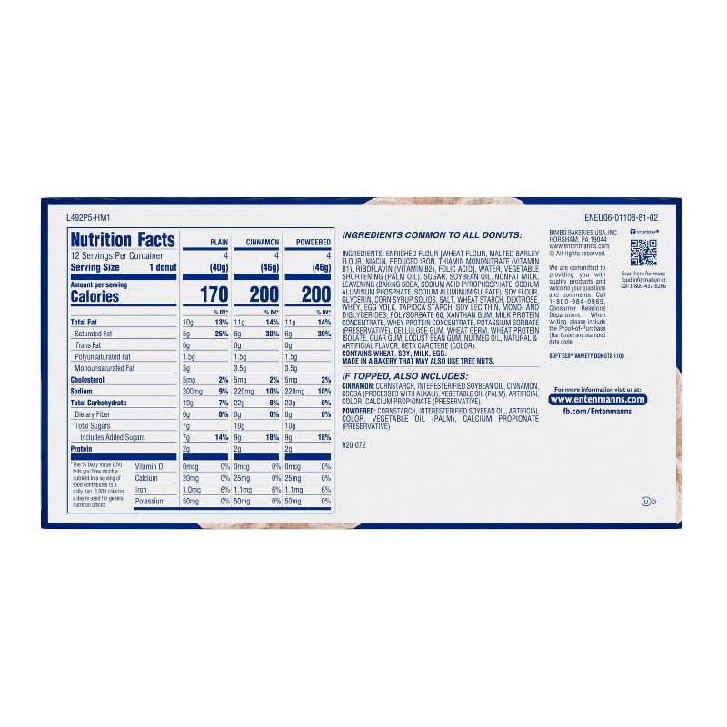 slide 7 of 14, Entenmann's Softee Variety Donuts - 18.5oz, 18.5 oz