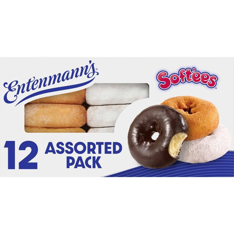 slide 1 of 14, Entenmann's® Soft'ees Family Pack Assorted with Frosted Donuts - 12ct, 12 ct