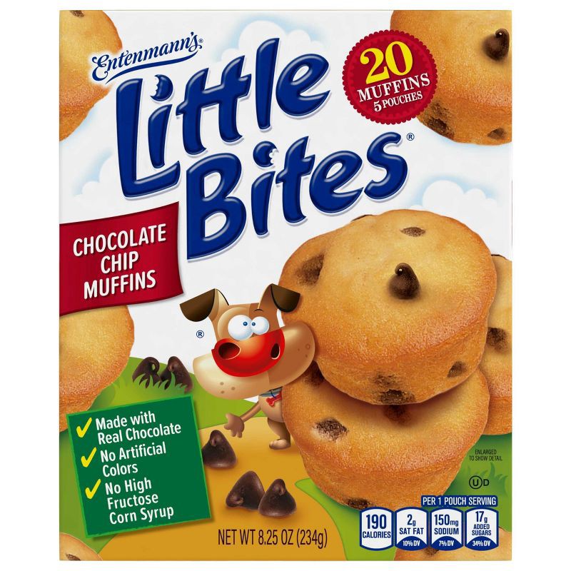 slide 8 of 13, Entenmann's Little Bites Chocolate Chip Muffins - 8.25oz/5ct, 8.25 oz, 5 ct