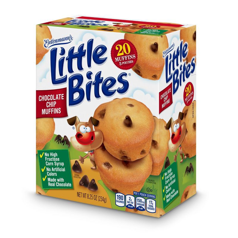slide 10 of 13, Entenmann's Little Bites Chocolate Chip Muffins - 8.25oz/5ct, 8.25 oz, 5 ct