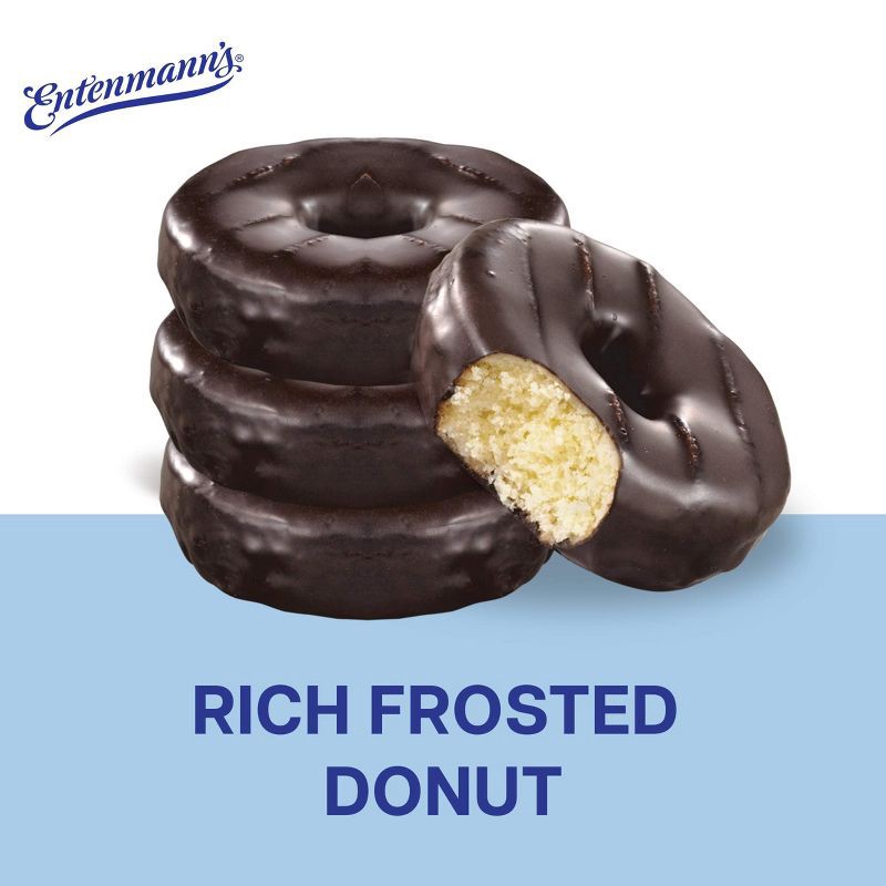 slide 3 of 9, Entenmann's Frosted Mini Chocolate Donuts - 14oz, 14 oz