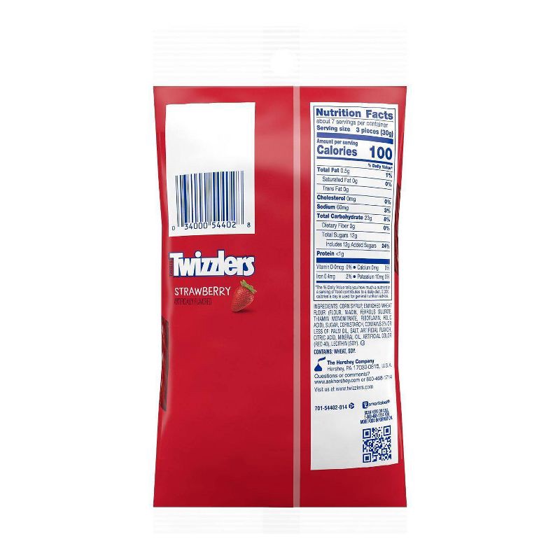 slide 4 of 7, Twizzlers Twists Strawberry Licorice Candy - 7oz, 7 oz