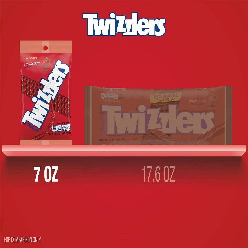 slide 8 of 8, Twizzlers Twists Strawberry Licorice Candy - 7oz, 7 oz
