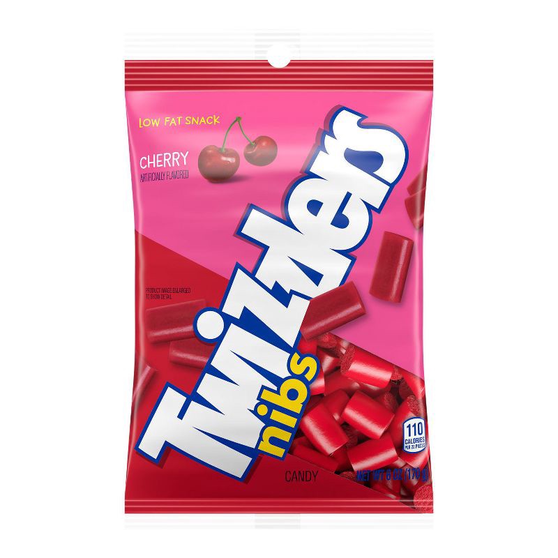 slide 2 of 7, Twizzlers Nibs Cherry Licorice Candy - 6oz, 6 oz