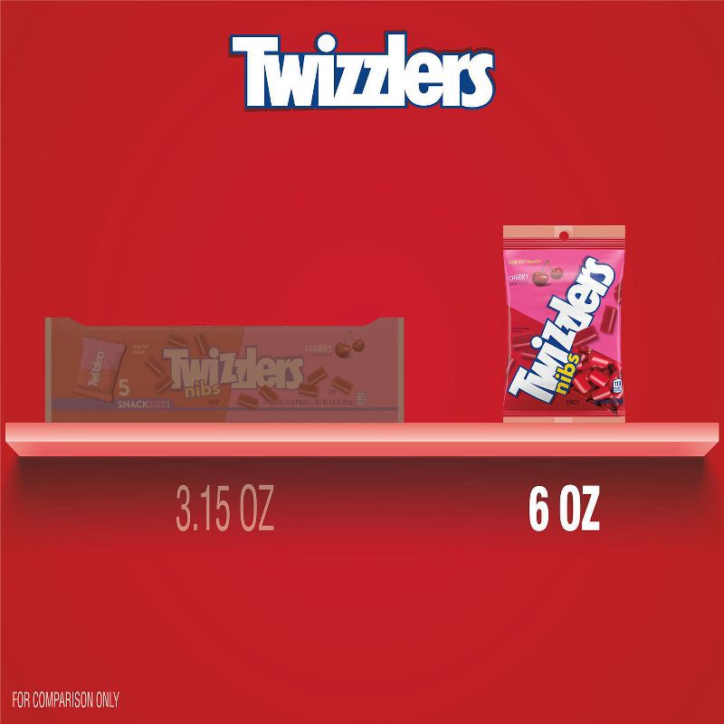 slide 7 of 7, Twizzlers Nibs Cherry Licorice Candy - 6oz, 6 oz