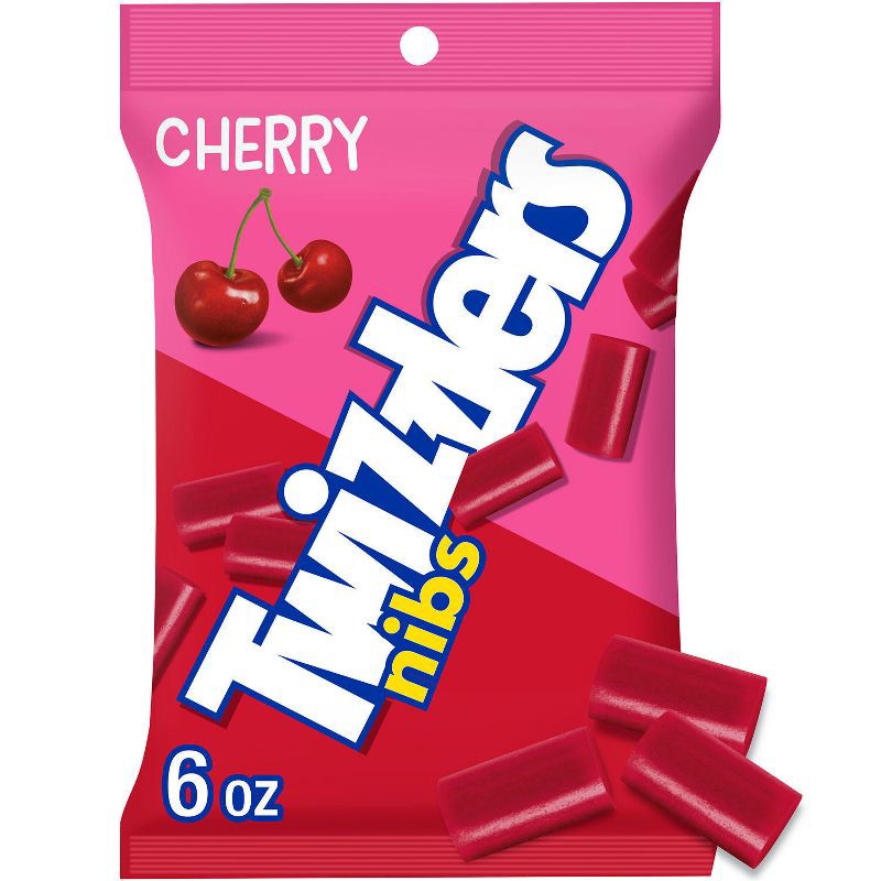 slide 1 of 7, Twizzlers Nibs Cherry Licorice Candy - 6oz, 6 oz