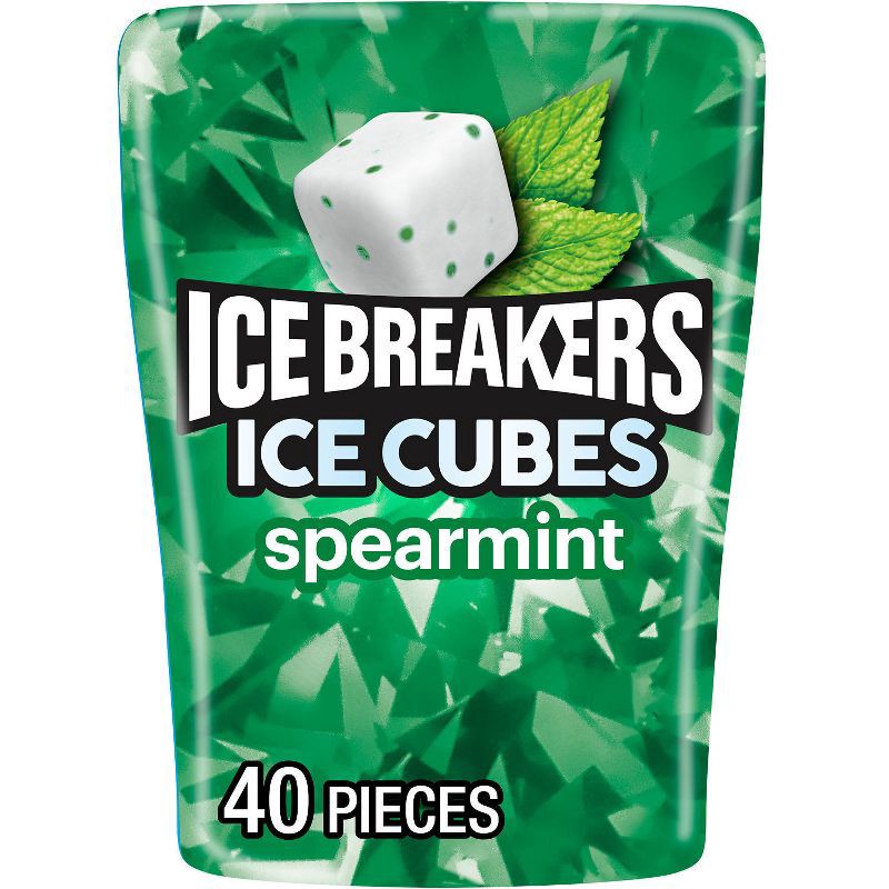 slide 1 of 7, Ice Breakers Ice Cubes Spearmint Sugar Free Gum - 40ct, 40 ct