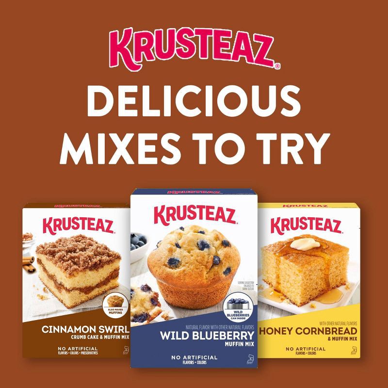 slide 7 of 8, Krusteaz Cinnamon Crumb Cake & Muffin Mix -21oz, 21 oz