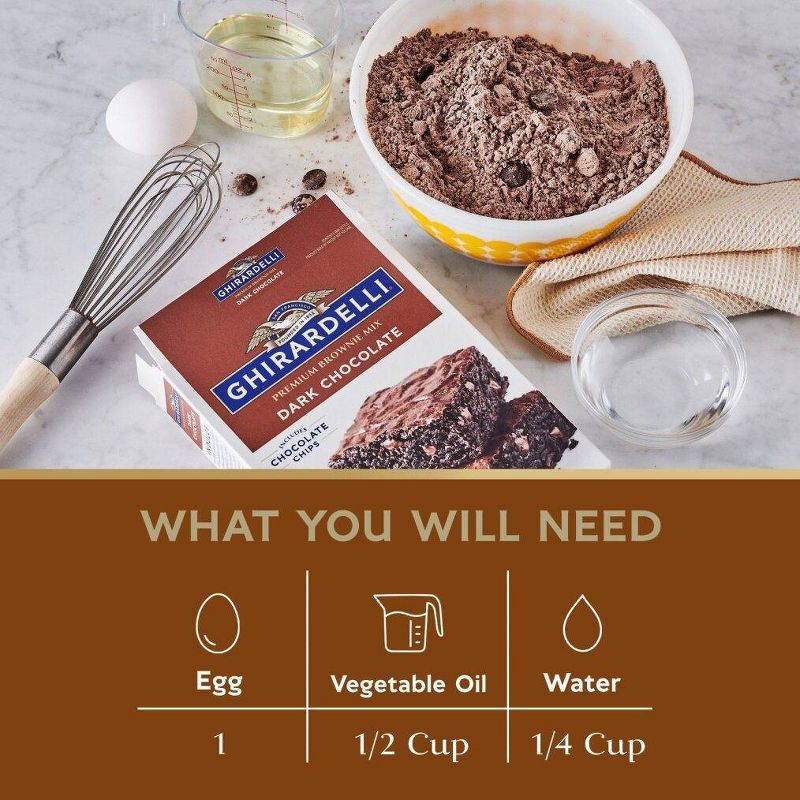 slide 5 of 7, Ghirardelli Dark Chocolate Brownie Mix - 20oz, 20 oz