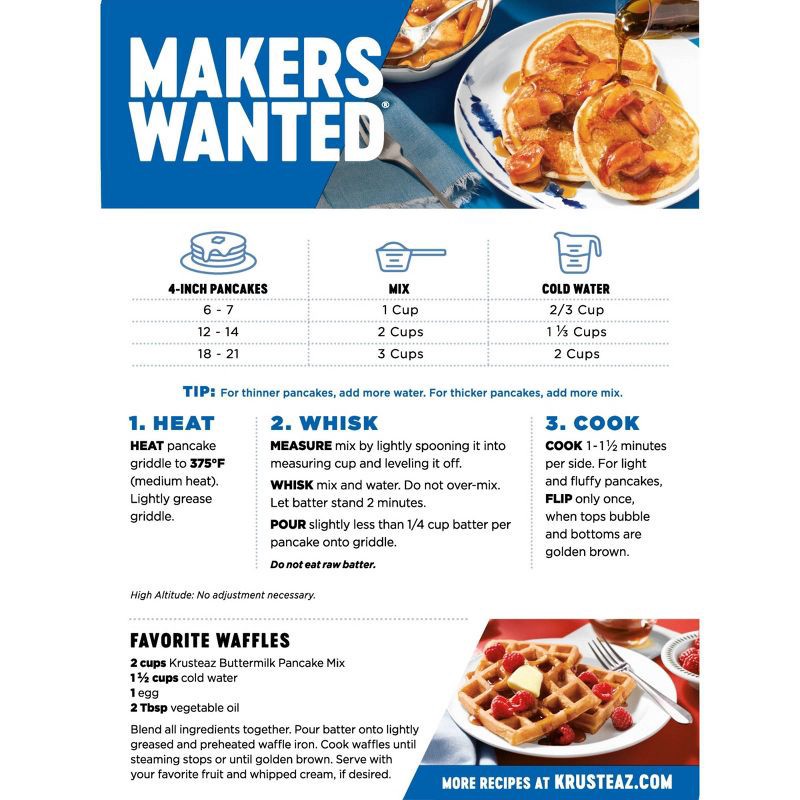 slide 9 of 9, Krusteaz Buttermilk Pancake Mix - 2lb, 2 lb