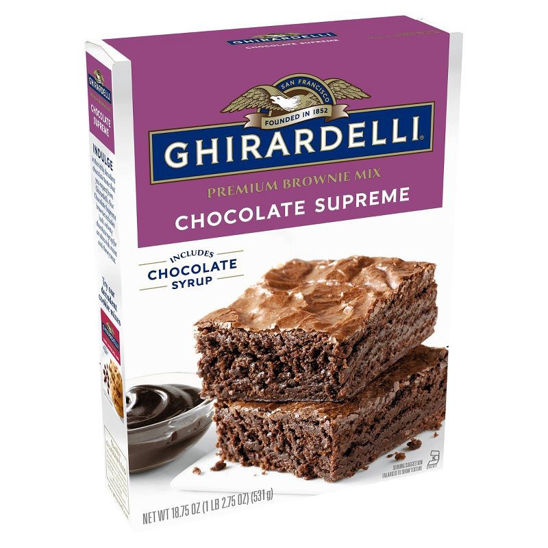 slide 3 of 7, Ghirardelli Chocolate Supreme Brownie Mix - 18.75oz, 18.75 oz