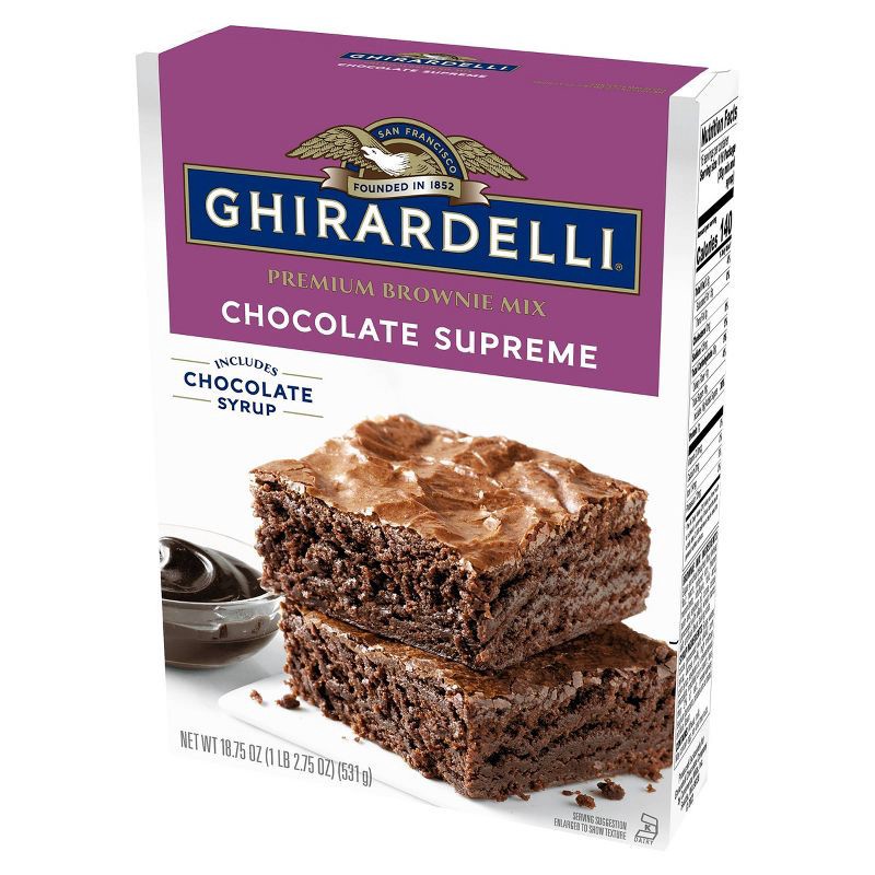 slide 4 of 7, Ghirardelli Chocolate Supreme Brownie Mix - 18.75oz, 18.75 oz