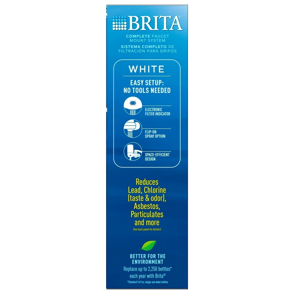 slide 4 of 8, Brita On Tap Faucet Water Filter System - White, 1 ct