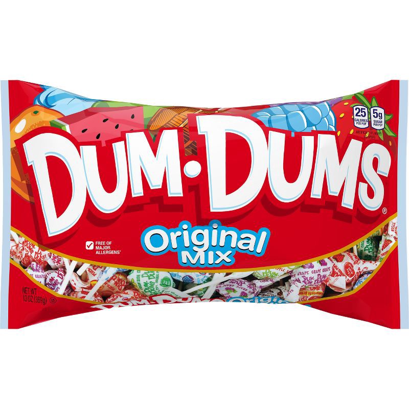 slide 1 of 4, Dum Dums Original Mix Lollipops Candy – 13oz, 13 oz