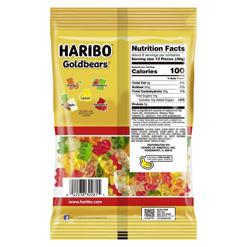 slide 2 of 4, HARIBO Gold-Bears Gummi Candy - 8oz, 8 oz