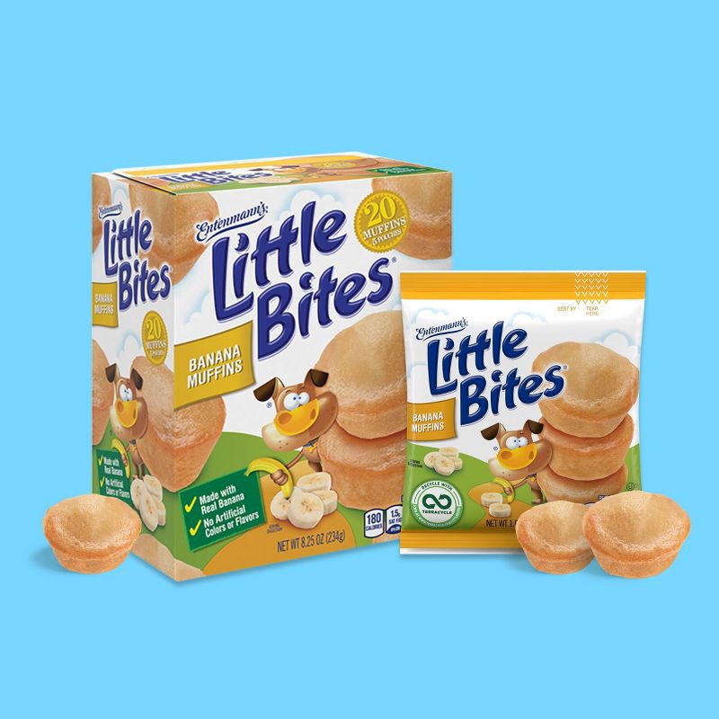 slide 2 of 9, Entenmann's Little Bites Banana Muffins - 8.25oz, 8.25 oz