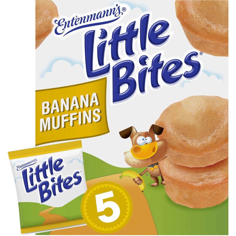slide 1 of 9, Entenmann's Little Bites Banana Muffins - 8.25oz/5ct, 8.25 oz, 5 ct