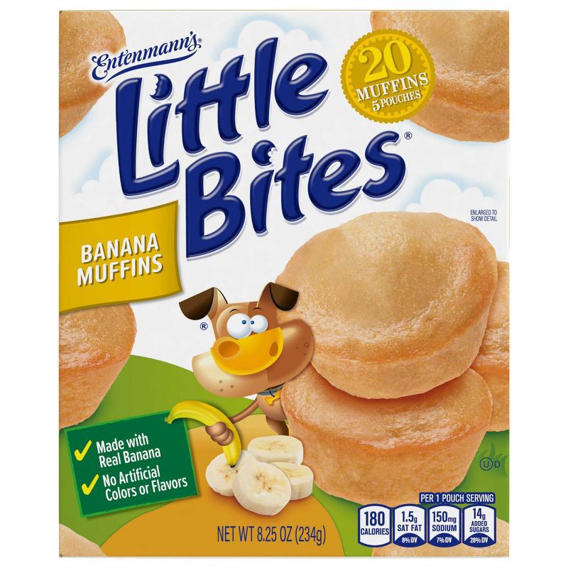 slide 8 of 9, Entenmann's Little Bites Banana Muffins - 8.25oz/5ct, 8.25 oz, 5 ct